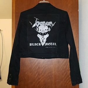 🚫SOLD🚫 Black Jean Jacket with Venom Backpatch